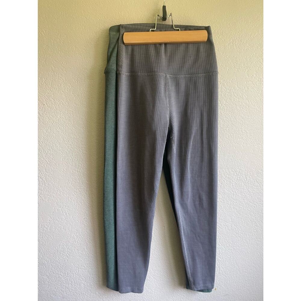 Beyond Yoga Women's Midi Leggings High Waisted Size S Lot 2 Green Gray